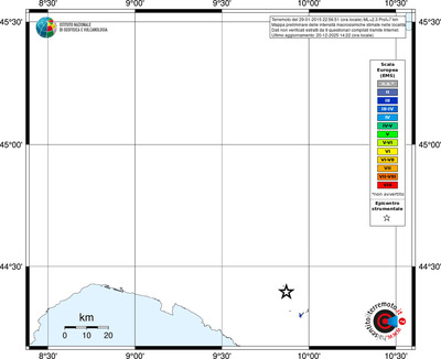 Mappa EMS - territori località