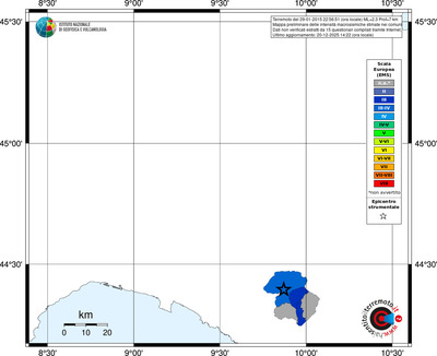 Mappa EMS - territori comuni