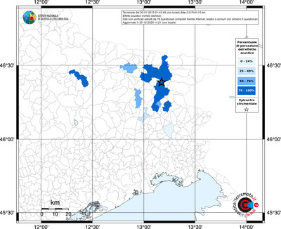 Mappa territorio comunale con almeno 3 questionari