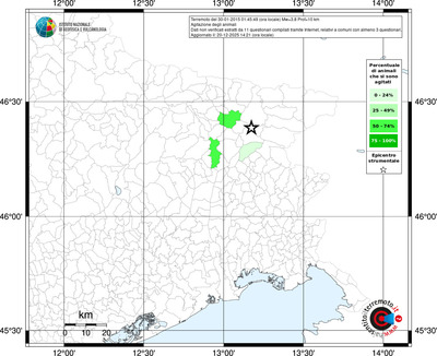 Mappa territorio comunale con almeno 3 questionari