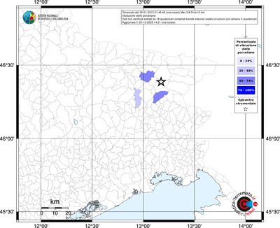 Mappa territorio comunale con almeno 3 questionari
