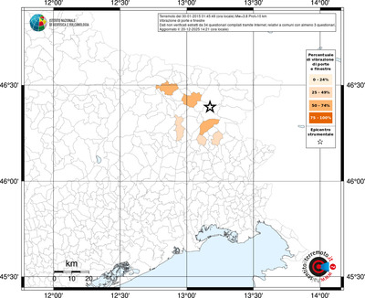 Mappa territorio comunale con almeno 3 questionari