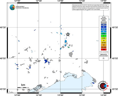 Mappa EMS - territori località