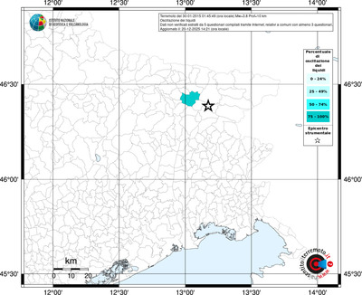 Mappa territorio comunale con almeno 3 questionari