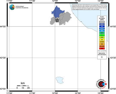 Mappa EMS - territori comuni
