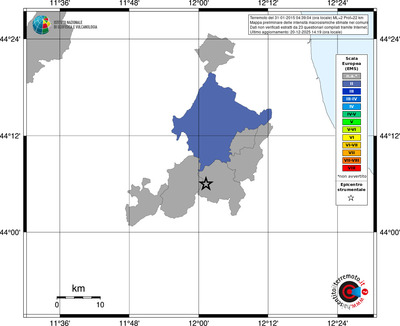Mappa EMS - territori comuni