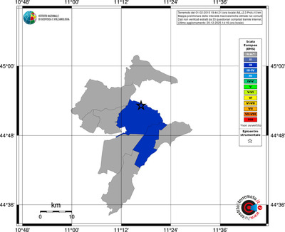 Mappa EMS - territori comuni