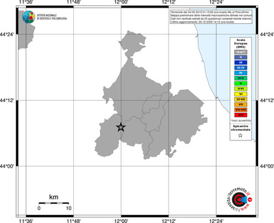 Mappa EMS - territori comuni