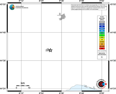 Mappa MCS - territori località