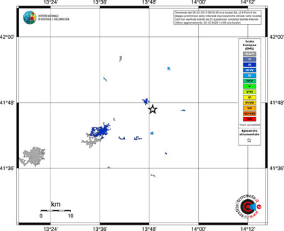 Mappa EMS - territori località