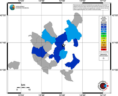 Mappa EMS - territori comuni