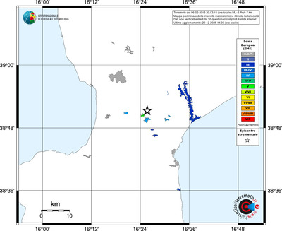 Mappa EMS - territori località
