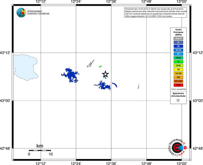 Mappa EMS - territori località
