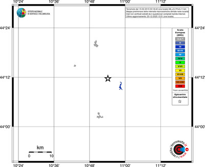 Mappa EMS - territori località