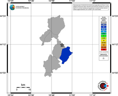 Mappa EMS - territori comuni