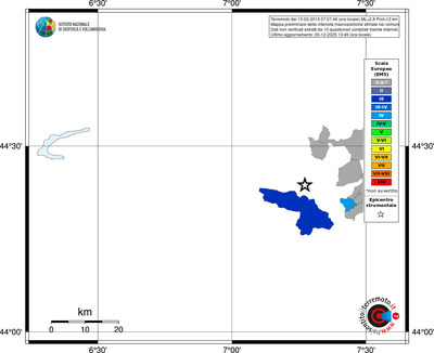 Mappa EMS - territori comuni