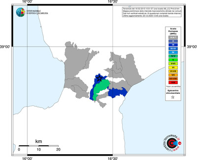 Mappa EMS - territori comuni
