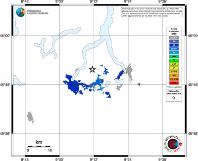 Mappa EMS - territori località