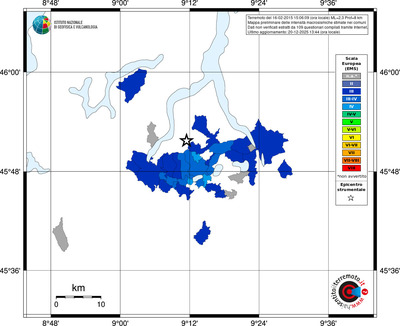 Mappa EMS - territori comuni
