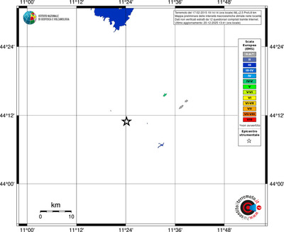 Mappa EMS - territori località