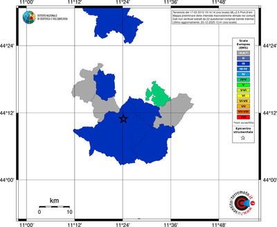 Mappa EMS - territori comuni