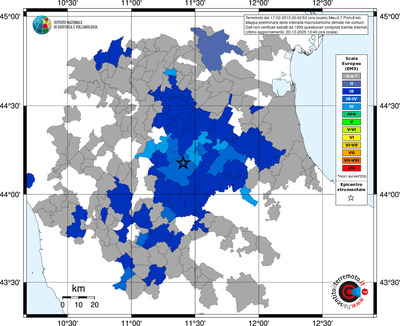 Mappa EMS - territori comuni