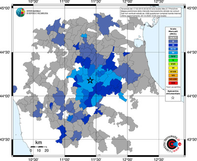 Mappa MCS - territori comuni