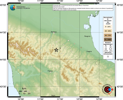 Mappa comuni con almeno 3 questionari