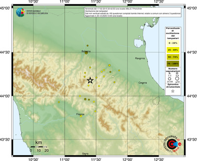 Mappa comuni con almeno 3 questionari