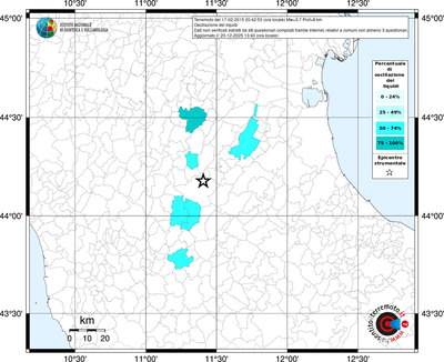 Mappa territorio comunale con almeno 3 questionari
