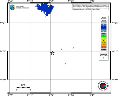 Mappa EMS - territori località