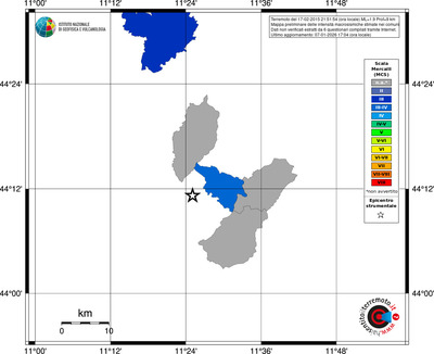 Mappa MCS - territori comuni