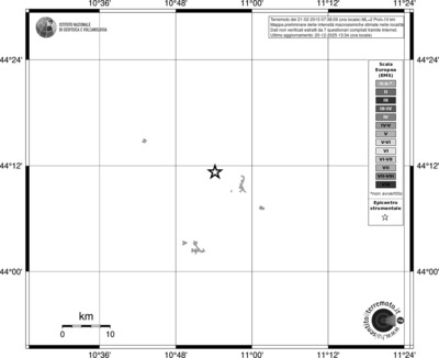 Mappa EMS - territori località