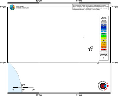 Mappa MCS - territori località
