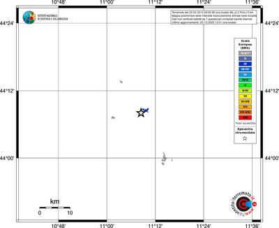Mappa EMS - territori località