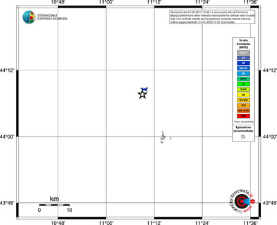 Mappa EMS - territori località
