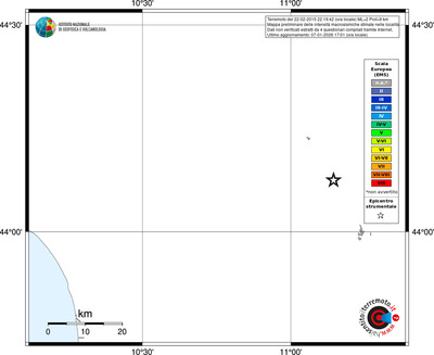 Mappa EMS - territori località