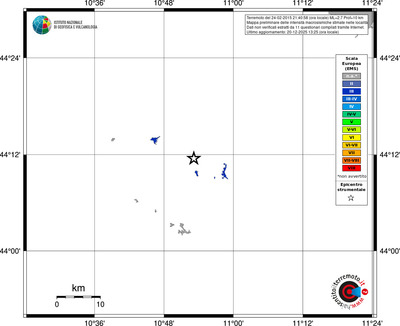Mappa EMS - territori località