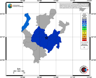 Mappa EMS - territori comuni