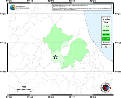 Mappa territorio comunale con almeno 3 questionari