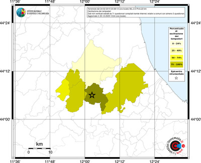 Mappa territorio comunale con almeno 3 questionari