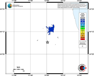 Mappa EMS - territori località
