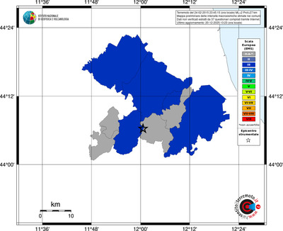 Mappa EMS - territori comuni