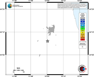 Mappa EMS - territori località
