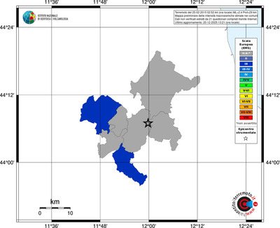 Mappa EMS - territori comuni