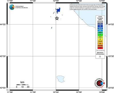 Mappa EMS - territori località