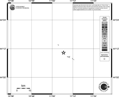 Mappa EMS - territori località