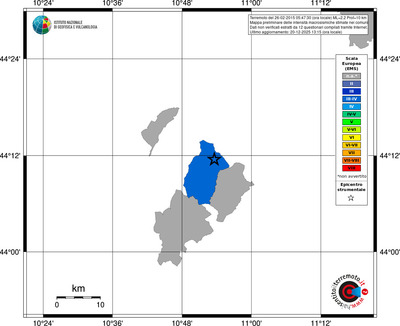 Mappa EMS - territori comuni