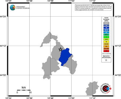 Mappa EMS - territori comuni