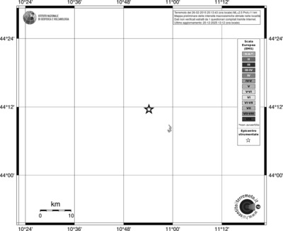 Mappa EMS - territori località